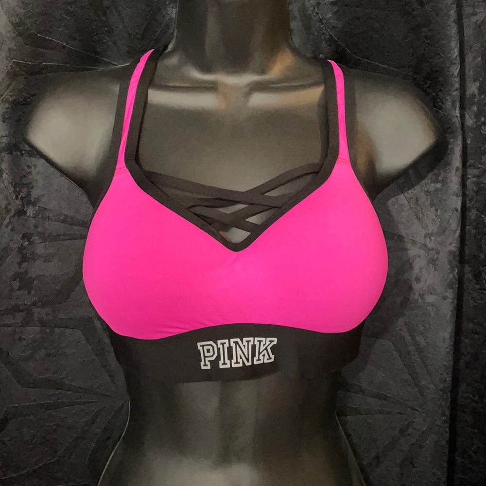 Pink ultimate push sports bra